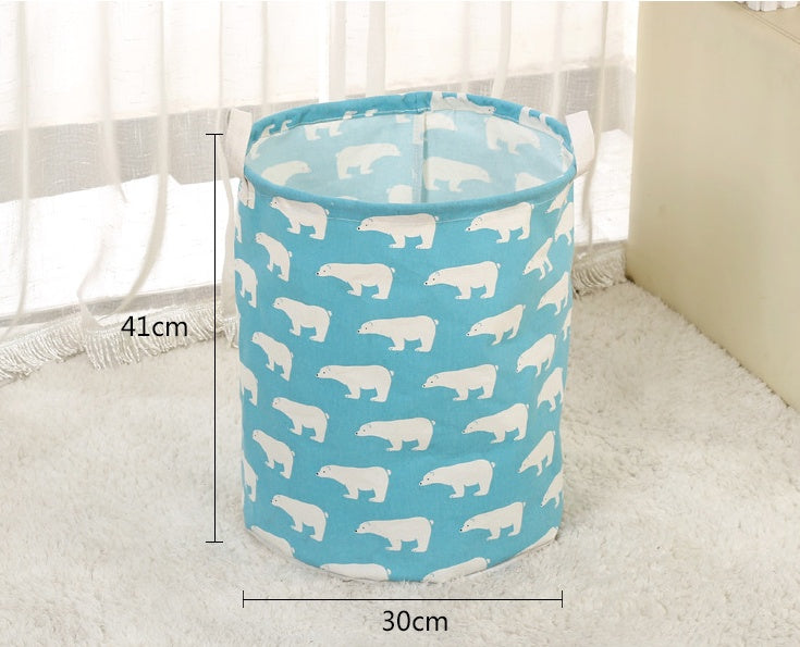 Laundry basket - Foldable, cotton and linen