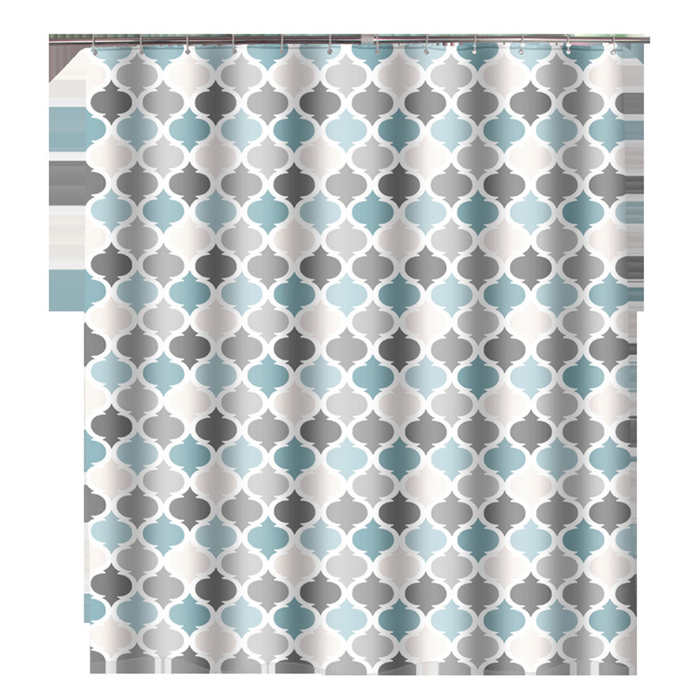 Shower curtain color lantern bathroom