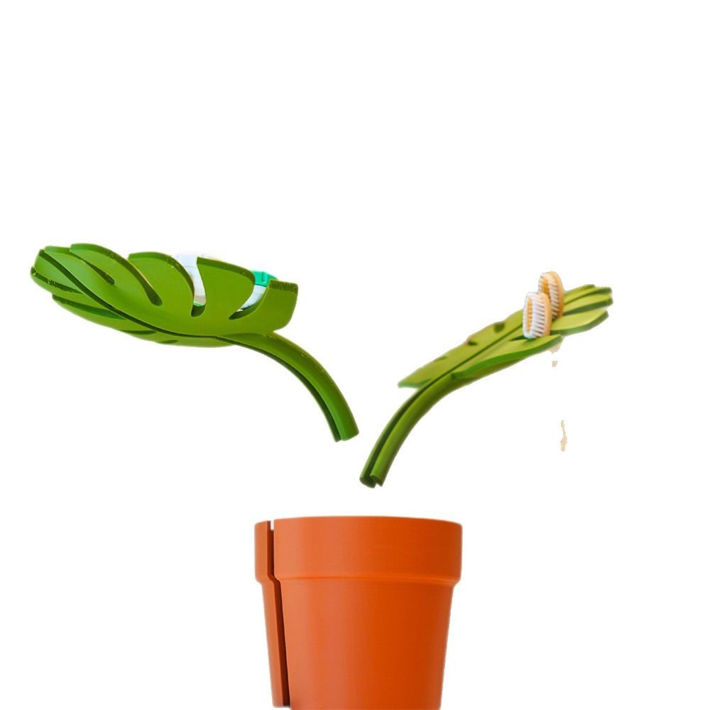 Bathroom Plant Storage Box Toothbrush Toothpaste Holder