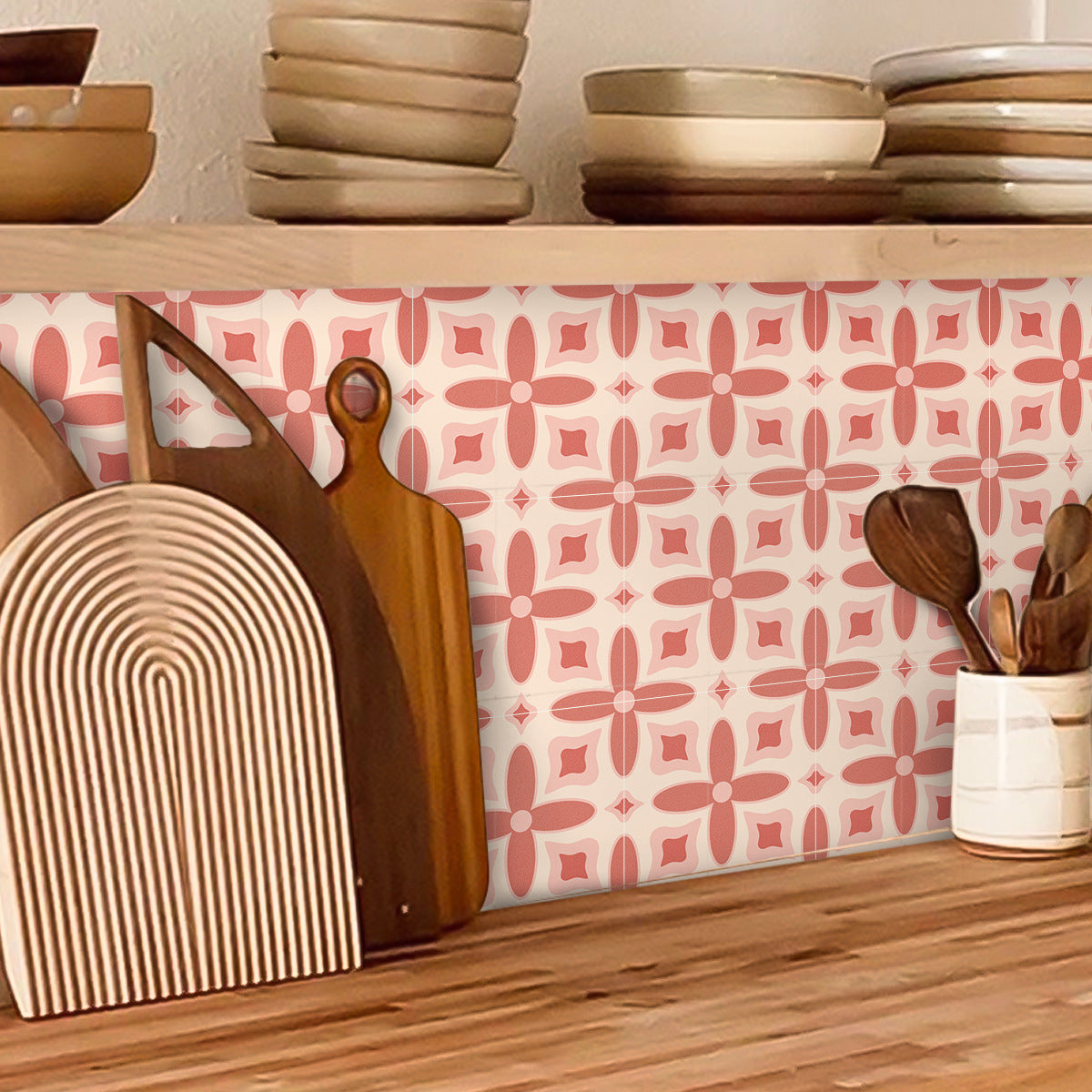 Wall / Tile Sticker - Retro Pattern