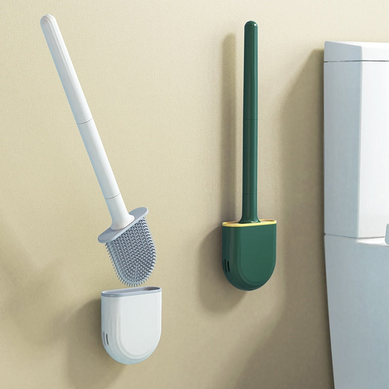 Toilet Cleaning Silicone Brush Wall - mounted Home