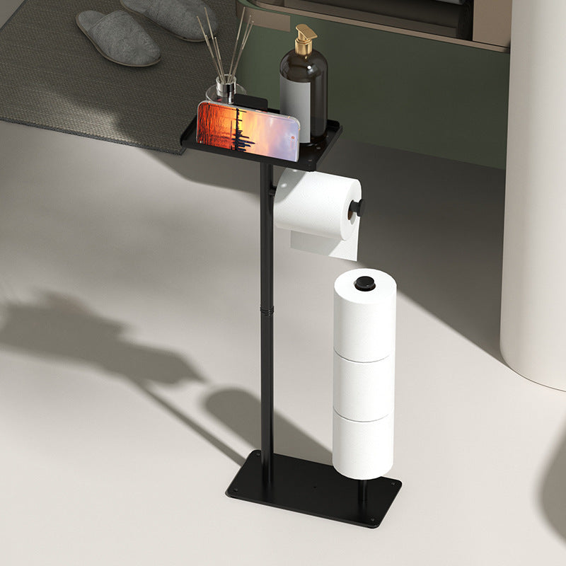 Toilet Paper holder, stand floor, toilet brush, rack