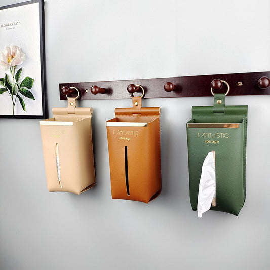 Toilet Tissue Storage Box Vintage Wall Hanging