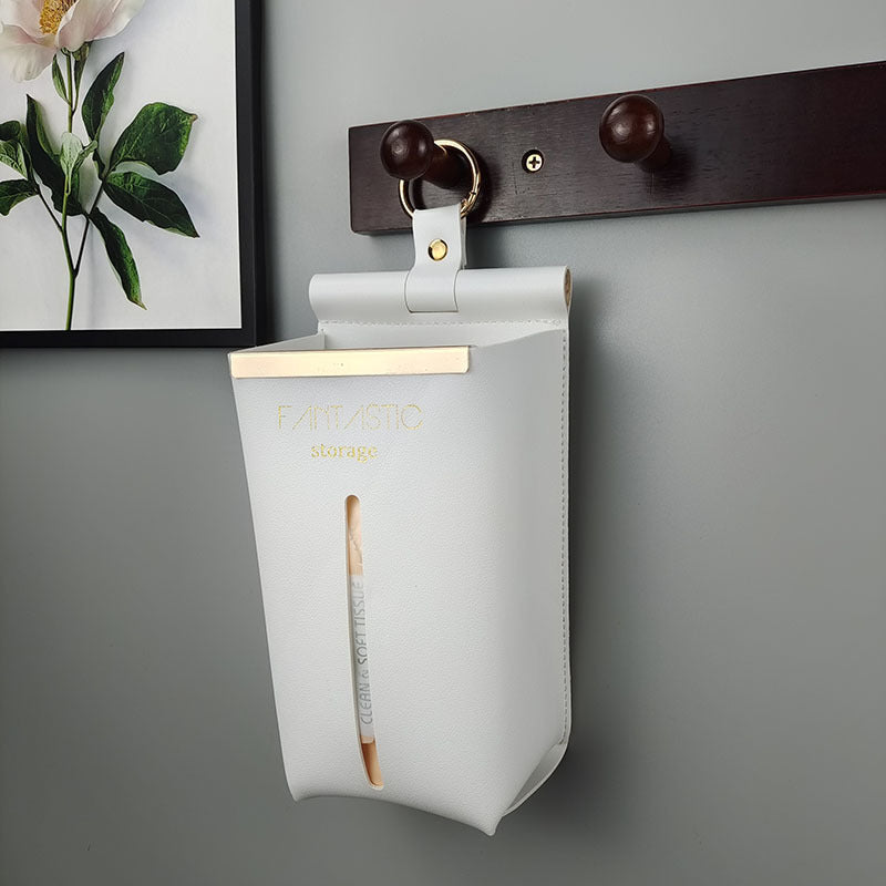 Toilet Tissue Storage Box Vintage Wall Hanging