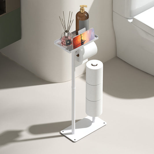 Toilet Paper holder, stand floor, toilet brush, rack
