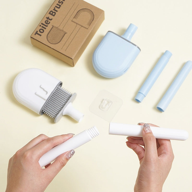 Toilet Cleaning Silicone Brush Wall - mounted Home