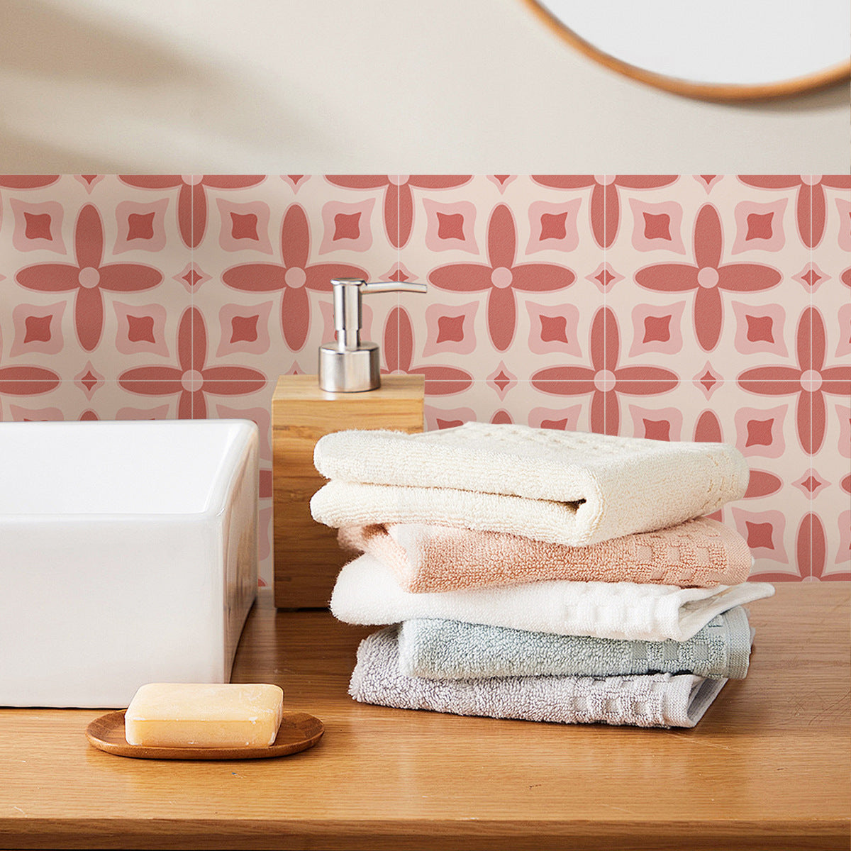 Wall / Tile Sticker - Retro Pattern