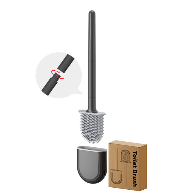 Toilet Cleaning Silicone Brush Wall - mounted Home