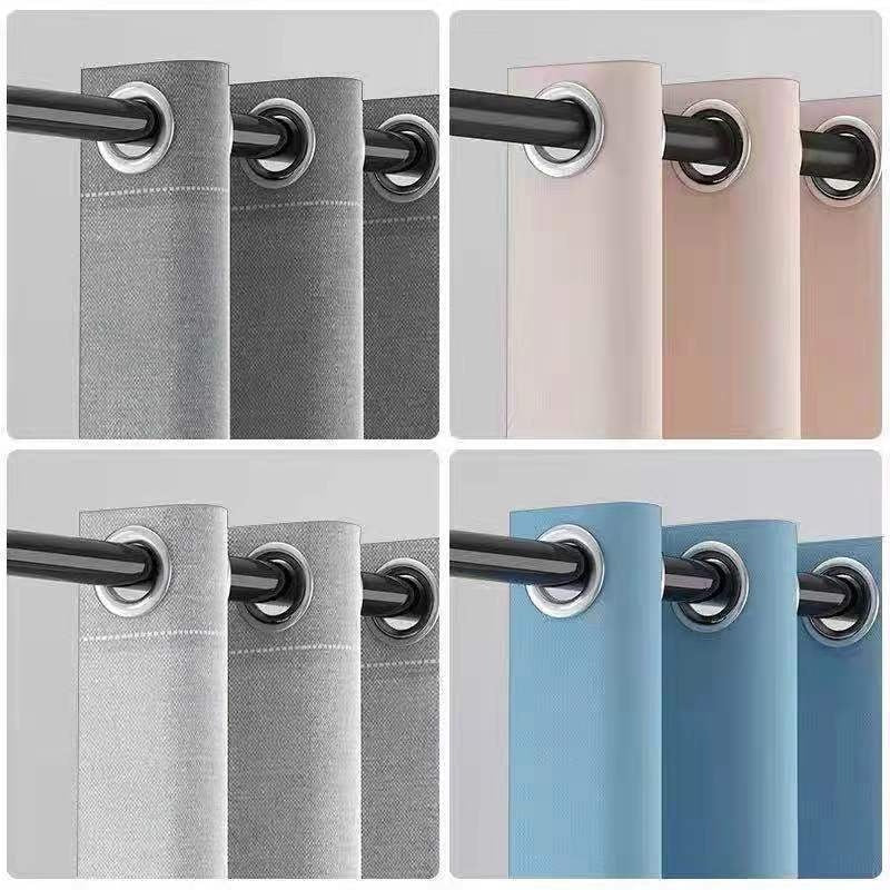 Shower Curtain Linen Thick Waterproof And Mildew-proof Punch-free