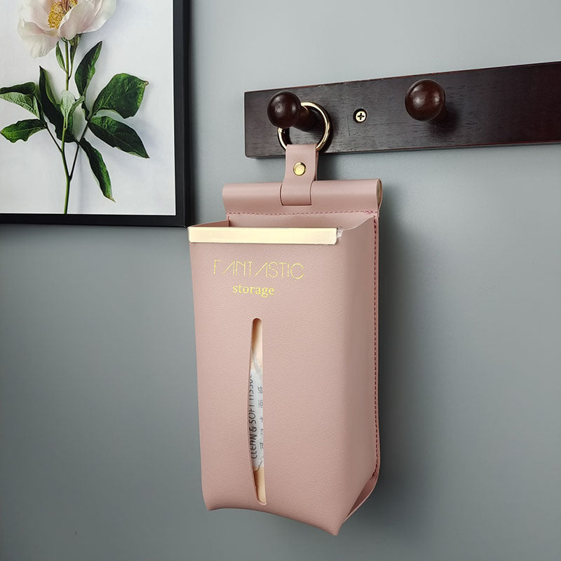 Toilet Tissue Storage Box Vintage Wall Hanging