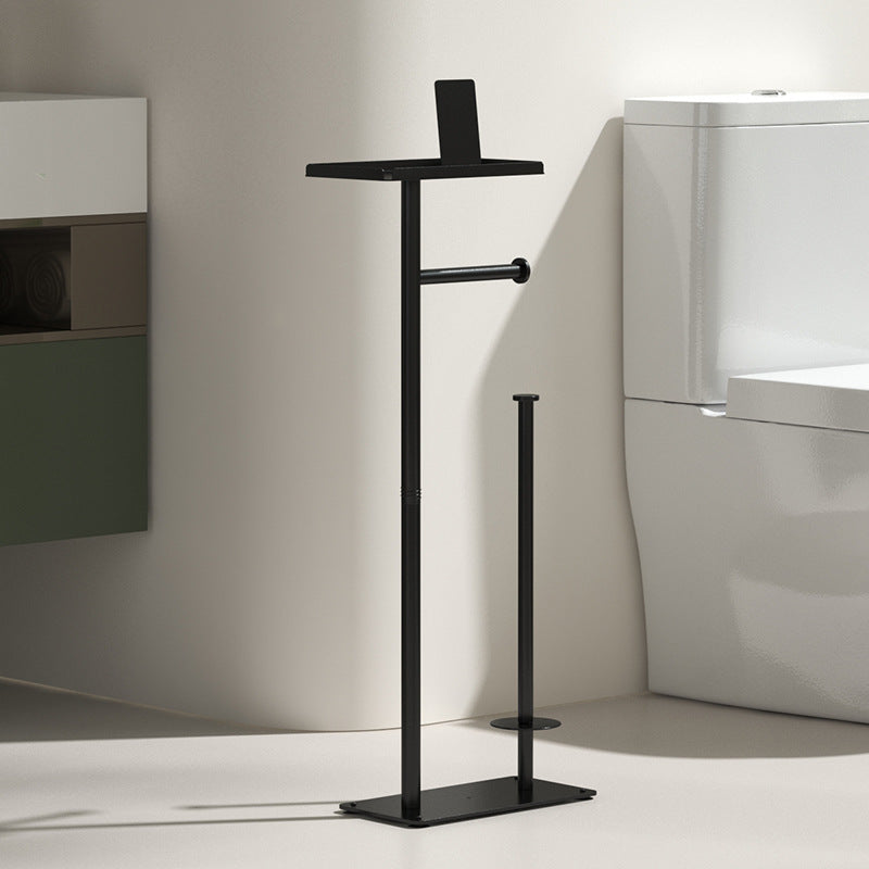 Toilet Paper holder, stand floor, toilet brush, rack